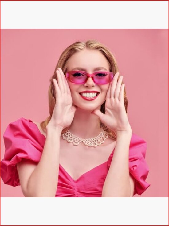 10 Pack Retro Chunky Rectangle Sunglasses UV Protection Party Favors